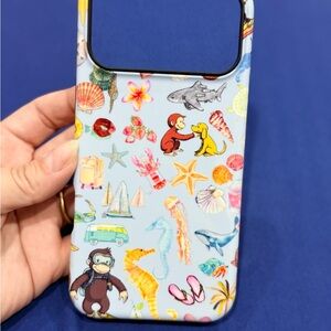 Colorful Curious George Print iPhone 17 pro max Case